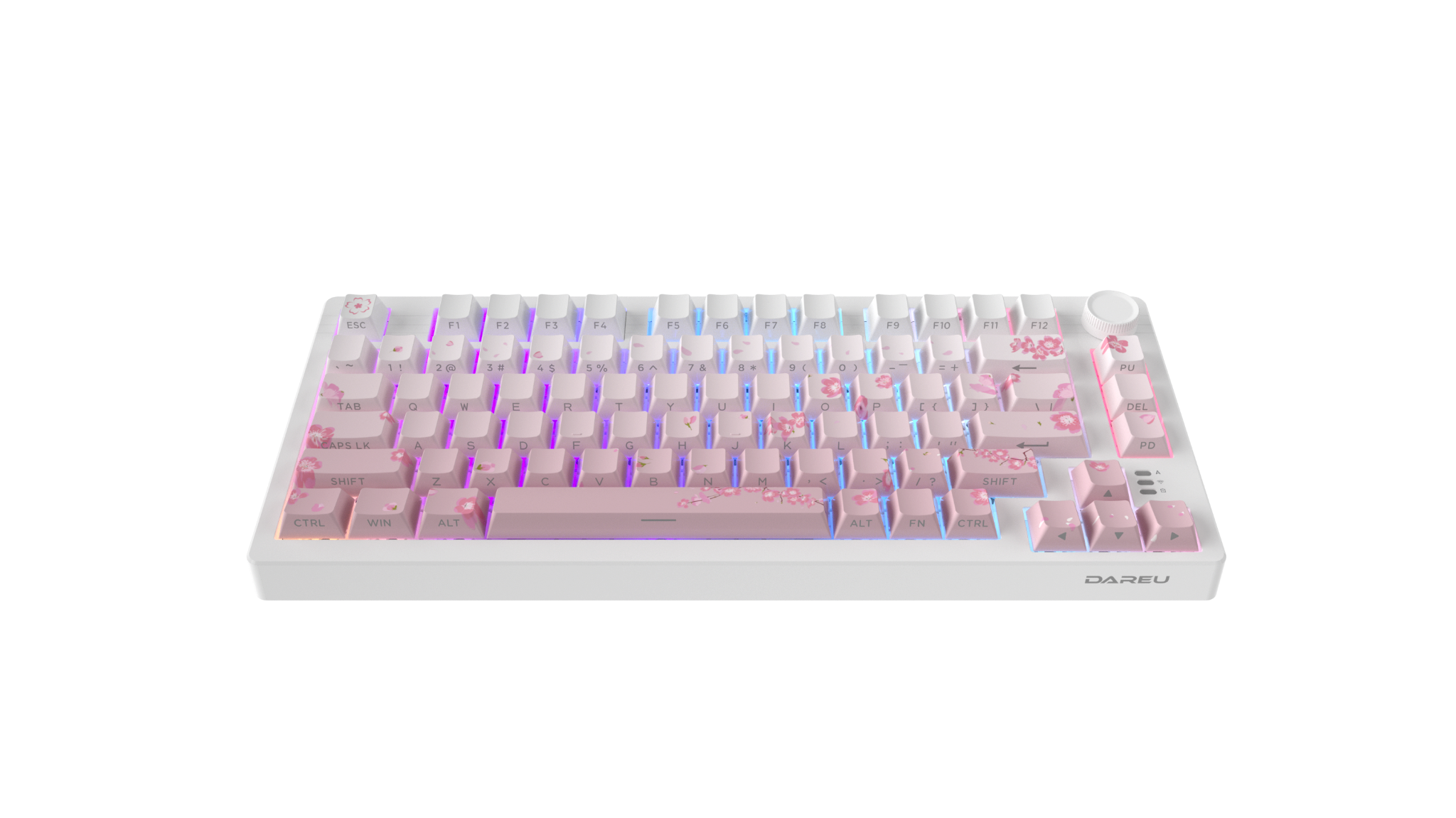 Bàn phím cơ DareU EK75 Pro Sakura Pink Dream switch - Image 3