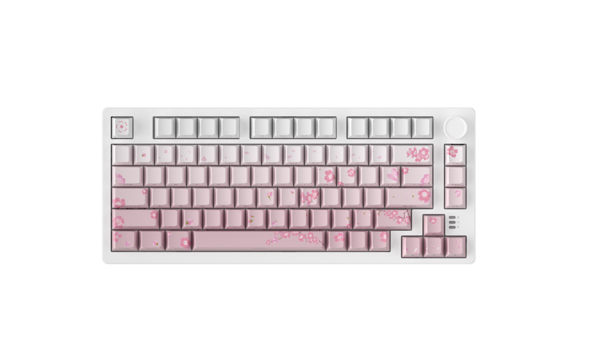 Bàn phím cơ DareU EK75 Pro Sakura Pink Dream switch - Image 2