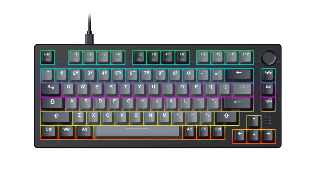 Bàn phím cơ DareU EK75 Grey Black Dream switch