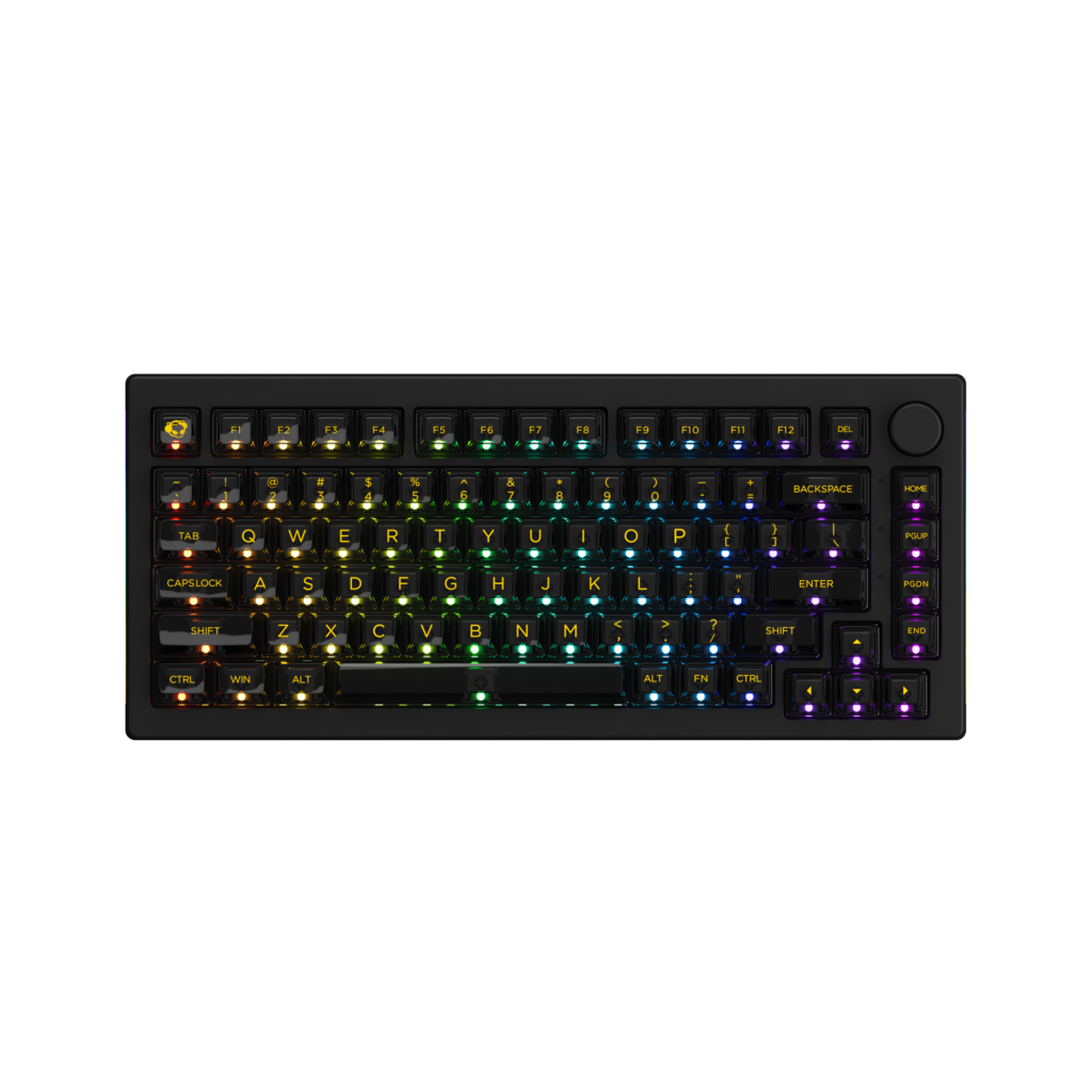 Bàn phím cơ AKKO 5075B Plus Transparent ASA Black Piano Pro