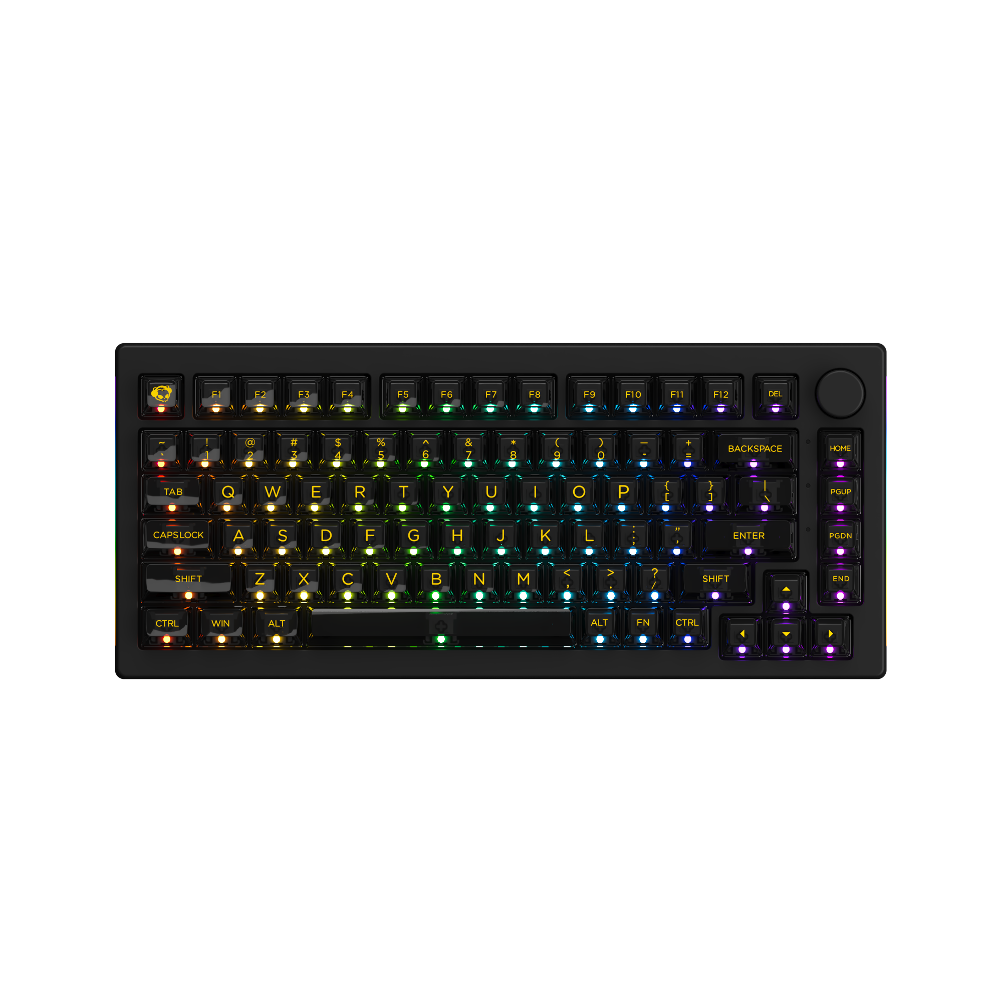 Bàn phím cơ AKKO 5075B Plus Transparent ASA Black Piano Pro
