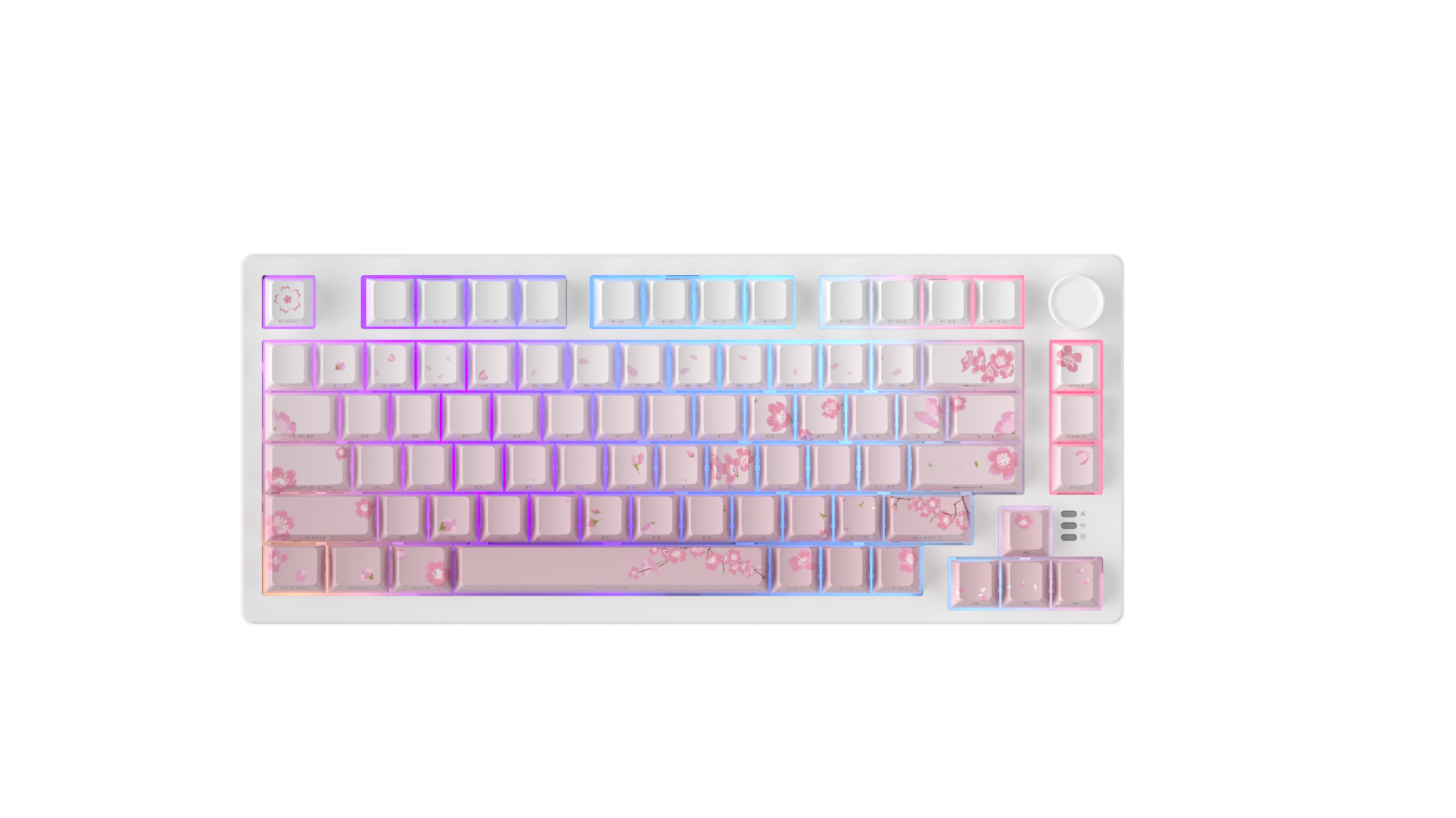 Bàn phím cơ DareU EK75 Pro Sakura Pink Dream switch