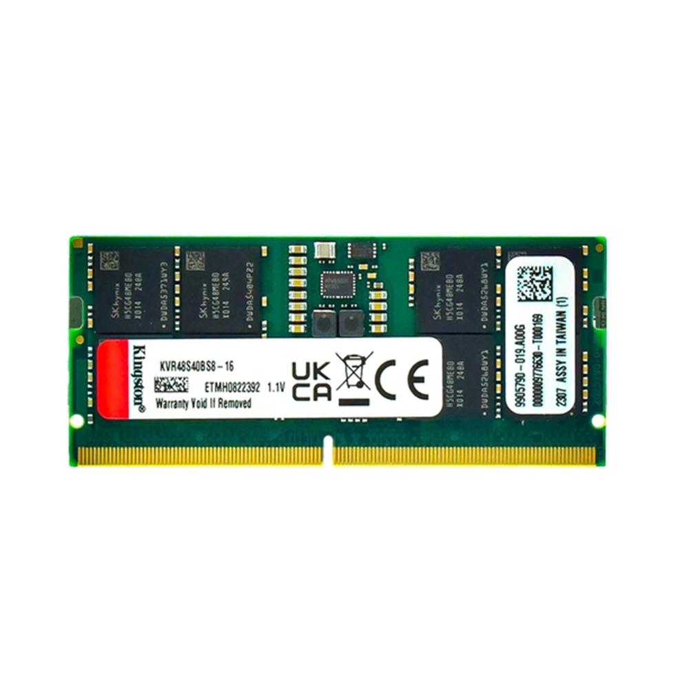 Ram Laptop Kingston DDR5 16GB 5600 Mhz Non-ECC CL46 SODIMM 1Rx8(KVR56S46BS8-16WP)
