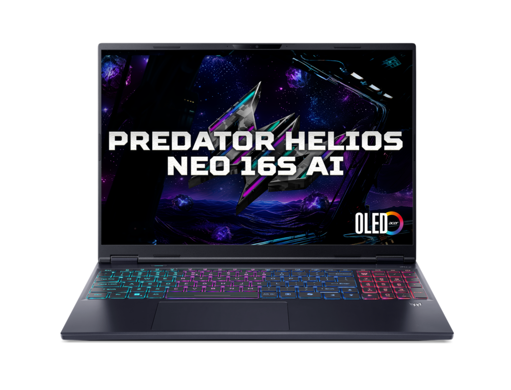 Laptop gaming Acer Predator Helios Neo 16S PHN16S-71-95MS (Ultra 9-275HX/ RTX 5070 Ti 12GB/ 64GB/ 2TB/ 16.0" 2K+ OLED/ Win 11)