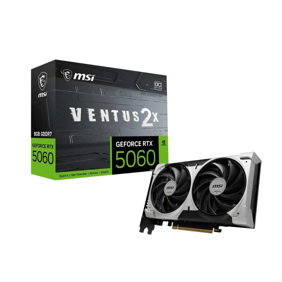 Card màn hình MSI GeForce RTX 5060 Ventus 2X OC V1 8GB