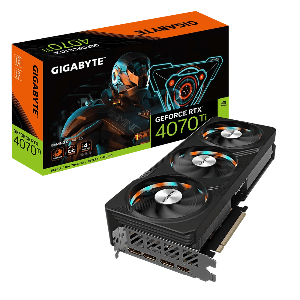 Card màn hình GIGABYTE GeForce RTX 4070 Ti GAMING OC V2 12GB (GV-N407TGAMING OCV2-12GD)