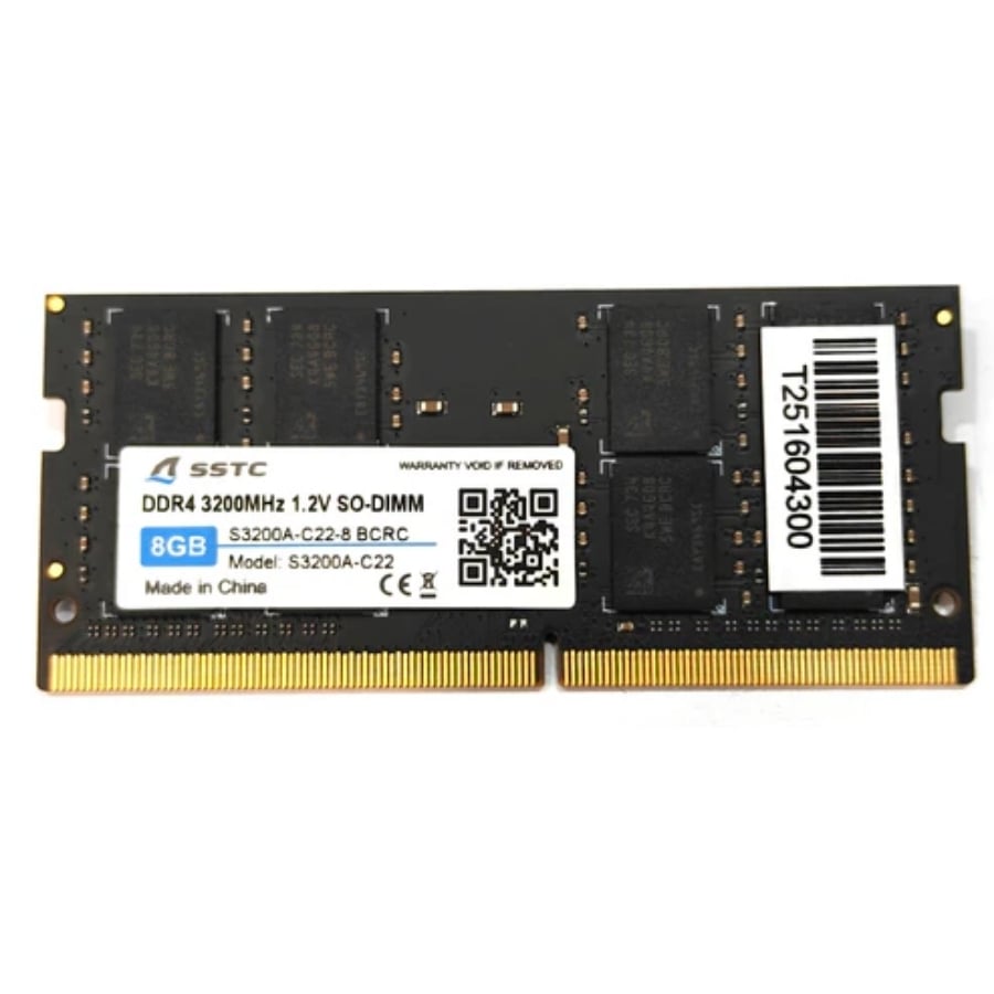 Ram Laptop SSTC 8GB DDR4 3200MHz SODIMM S3200A-C22