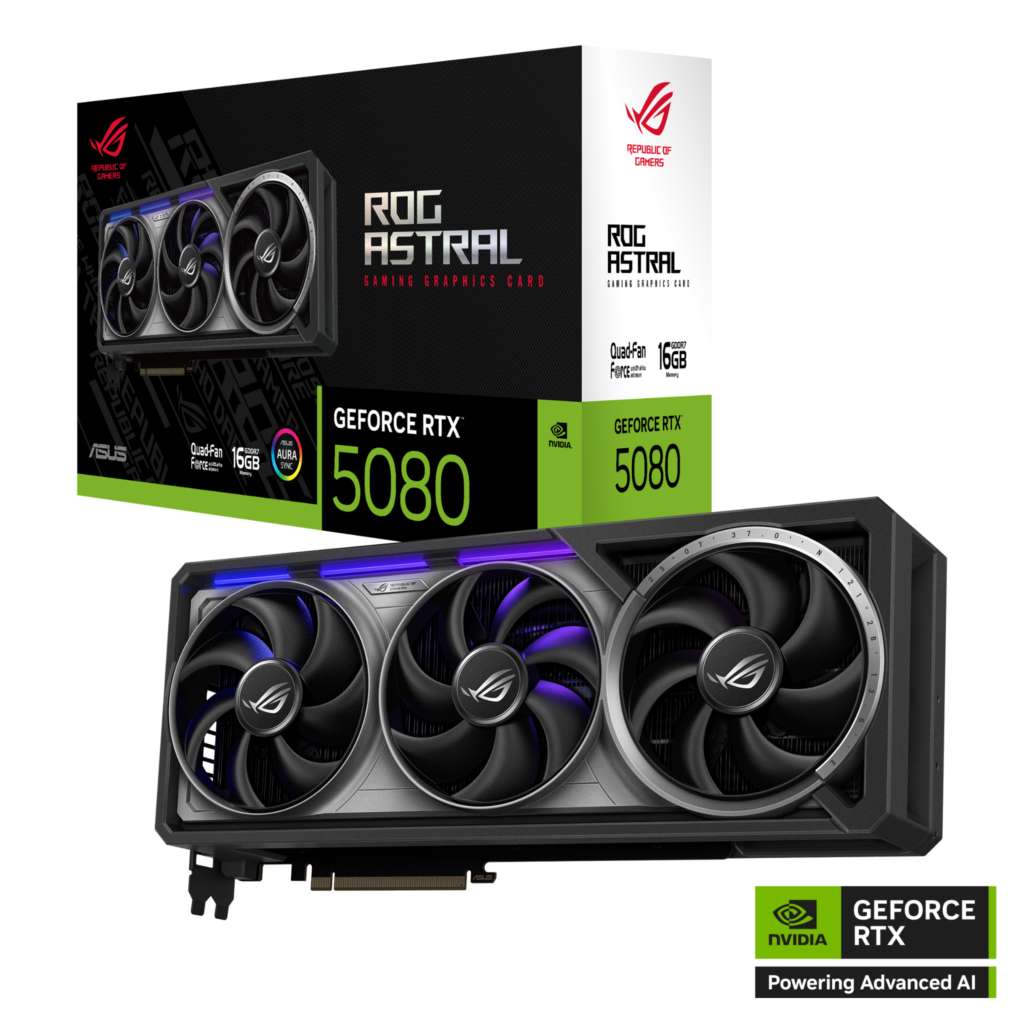 Card màn hình ASUS ROG Astral GeForce RTX 5080 16GB GDDR7 (ROG-ASTRAL-RTX5080-16G-GAMING)