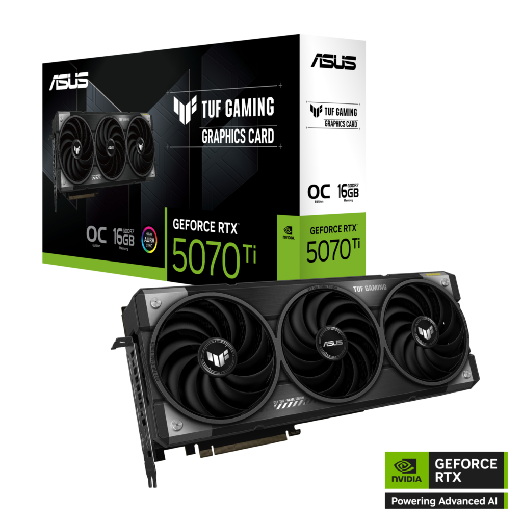 Card màn hình ASUS TUF Gaming GeForce RTX 5070 Ti 16GB GDDR7 OC Edition (TUF-RTX5070TI-O16G-GAMING)