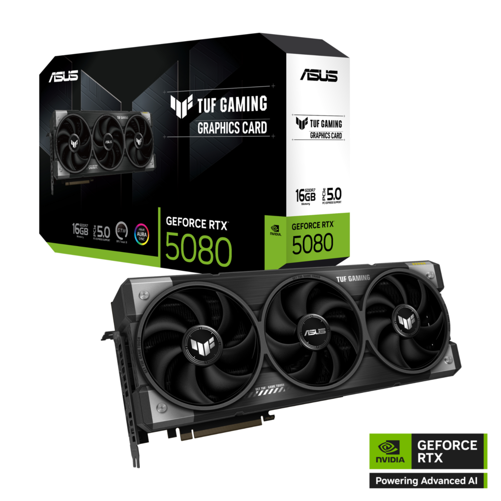 Card màn hình ASUS TUF Gaming GeForce RTX 5080 16GB GDDR7 (TUF-RTX5080-16G-GAMING)