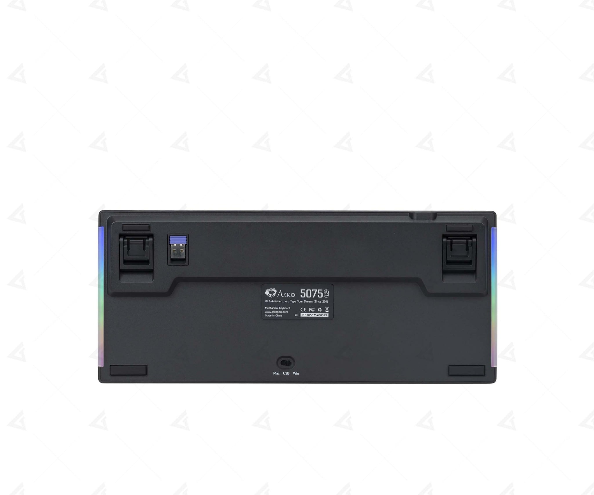 Bàn phím cơ AKKO 5075B Plus Black Akko Switch v3 Cream Blue Pro - Image 5